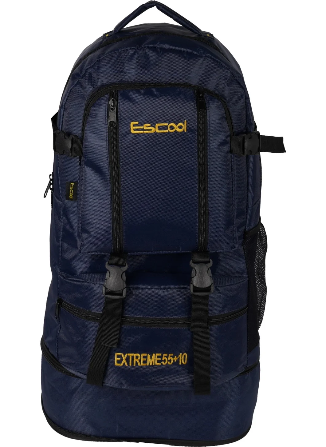 Elatae Luxury Fabric Orthopedic Multi-Compartment Bellows Mountaineer Bag Navy Blue