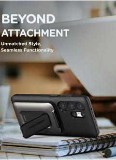 VRS Design D-Wallet Orb Samsung Galaxy S25 ULTRA Case Cover Wallet [3 Card] Credit Holder Slot [Semi Automatic] Built-in [Kickstand] - Black  - Image 5