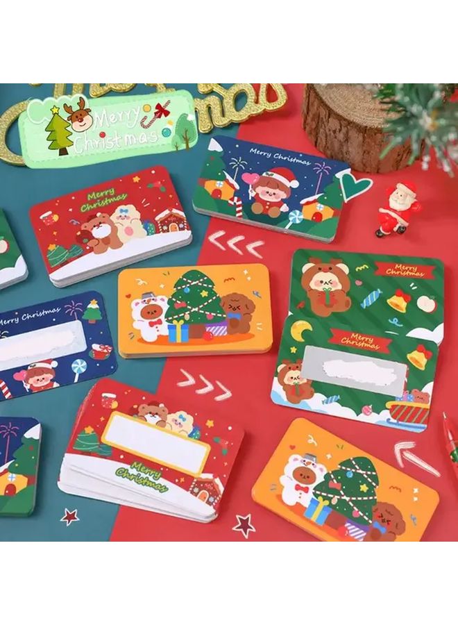 80 Christmas Scratch Cards with Golden Tickets Reveal Hidden Messages Santa Claus Polar Bear - Image 4