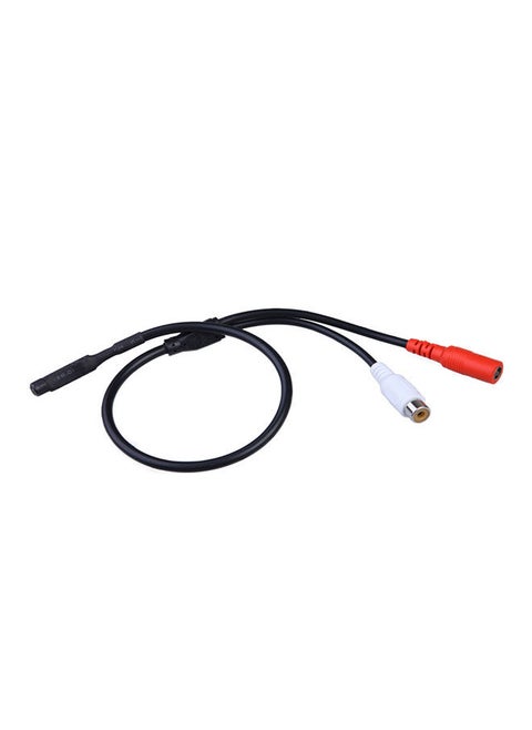 Mini Spy Hidden CCTV Microphone for Surveillance DVR System Recorder Black