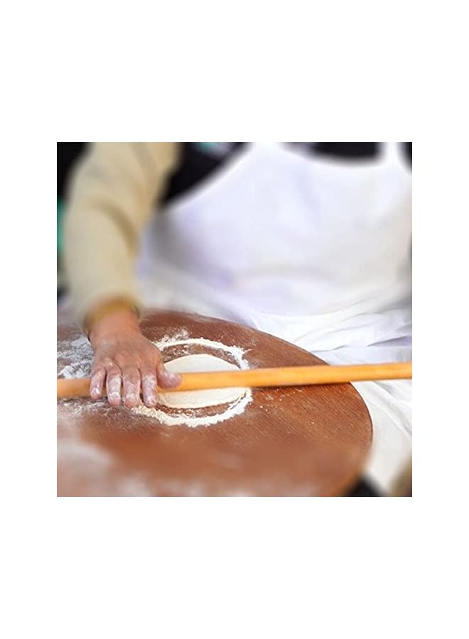 S-TOP Wooden Rolling Pin 60 cm, Mant? Ravioli, Pizza Base Maker, Gift for Chef, Woman or Man Kitchenware, Turkish Oklava for Bread, Baklava, Cookie, Pasta - Image 2