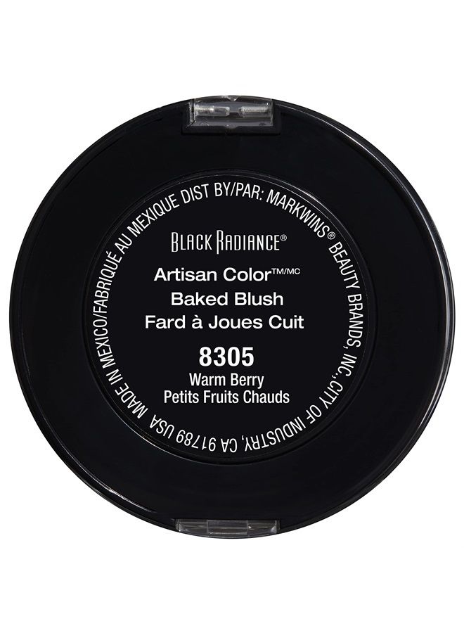 Black Radiance Artisan Color Baked Blush Warm Berry - Image 4
