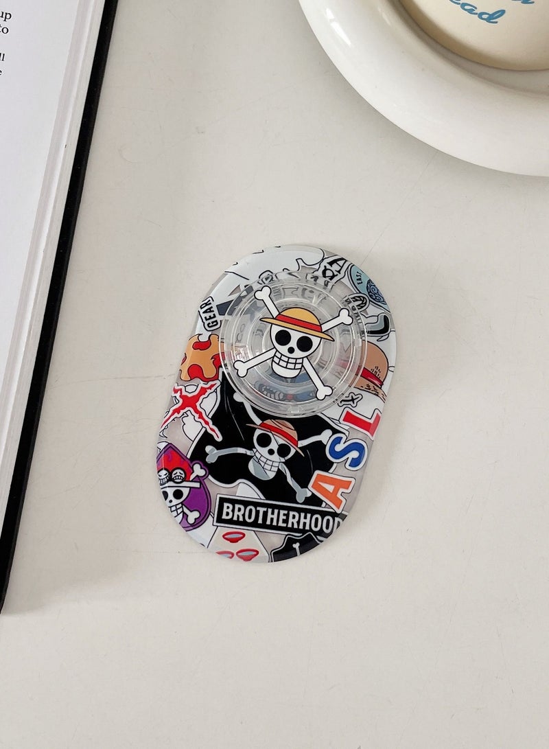 Casetify One Piece Logo Phone Grip Stand Compatible with MagSafe, MagSafe Phone Grip Holder, Wireless Charging Compatible Black/Red - Image 2