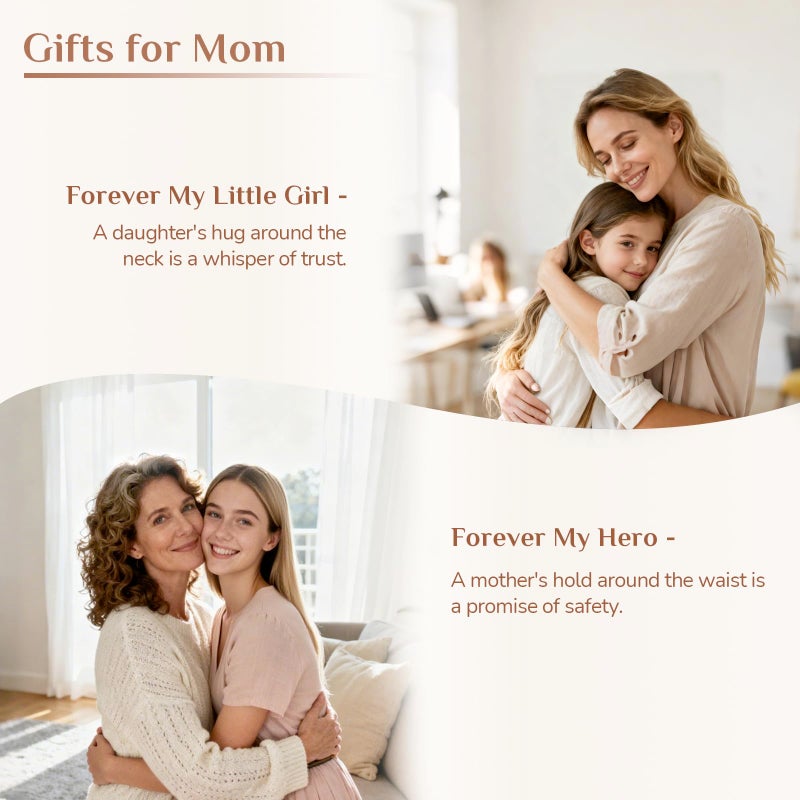 Storieme Sentimental Gifts for Mom from Daughter: Mother Daughter Hugging Resin Figurines Sculpture - Mom's Gift for Birthday Mother's Day Christmas Home Decor - Image 2