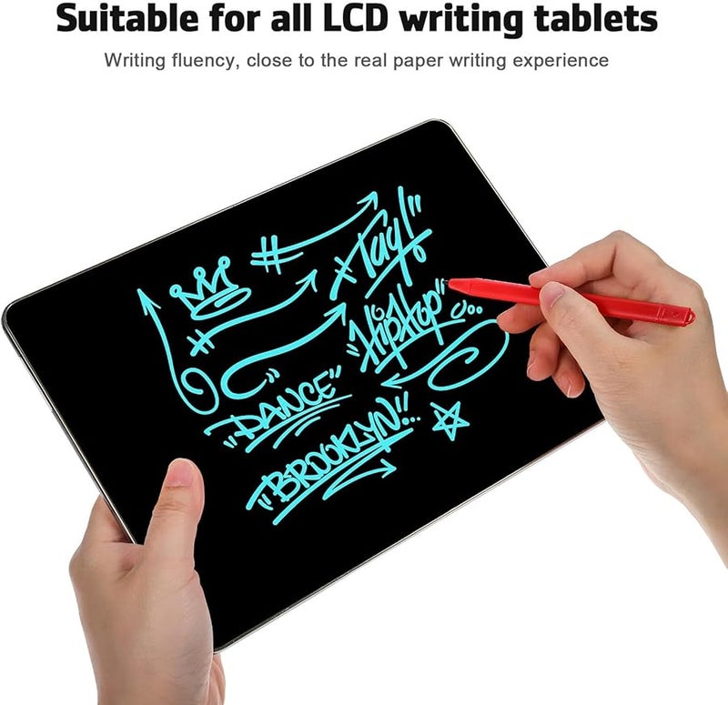 Didiseaon 7 Pcs LCD Drawing Tablet Stylus Pens with Elastic Tethers Smooth Writing No Charging Required - Image 3