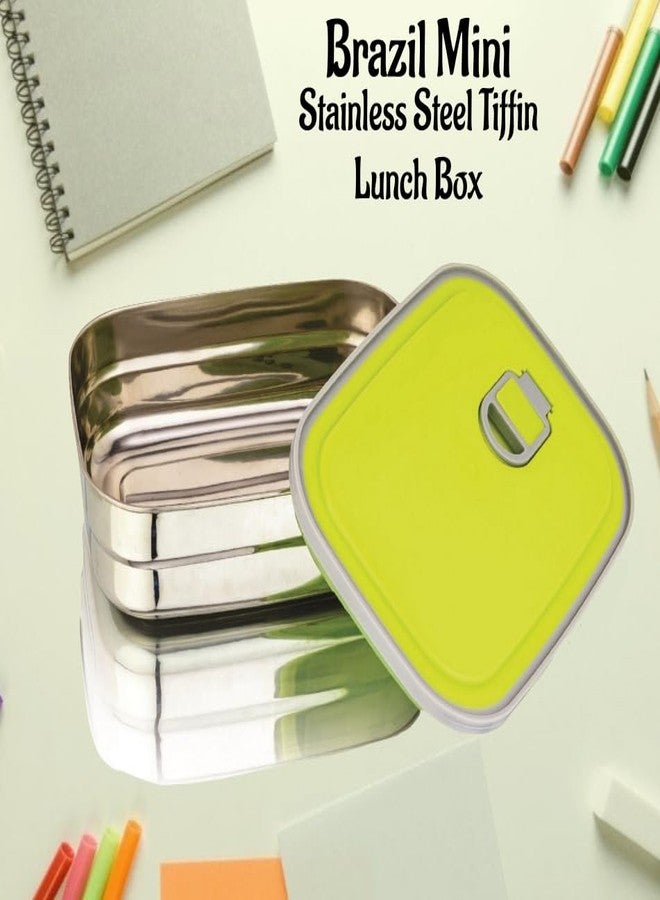 Nabhya Brazil Mini Stainless Steel Tiffin Box for Kids, Vacuum Hole with Airtight Leak Proof Lunch Box | Keeps Food Warm & Fresh | Meal Lunch Box for School, Boys & Girls-300ml - Image 3