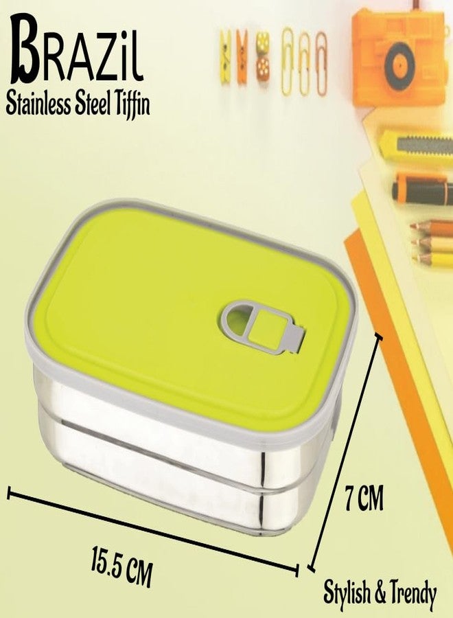 Nabhya Brazil Mini Stainless Steel Tiffin Box for Kids, Vacuum Hole with Airtight Leak Proof Lunch Box | Keeps Food Warm & Fresh | Meal Lunch Box for School, Boys & Girls-300ml - Image 5