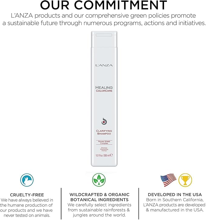 LANZA Healing ColorCare Colour Preserving Shampoo for ColourTreated Hair Protects and Refreshes Hair Colour While Healing Sulfatefree Daily Shampoo for Women 300ml - Image 4