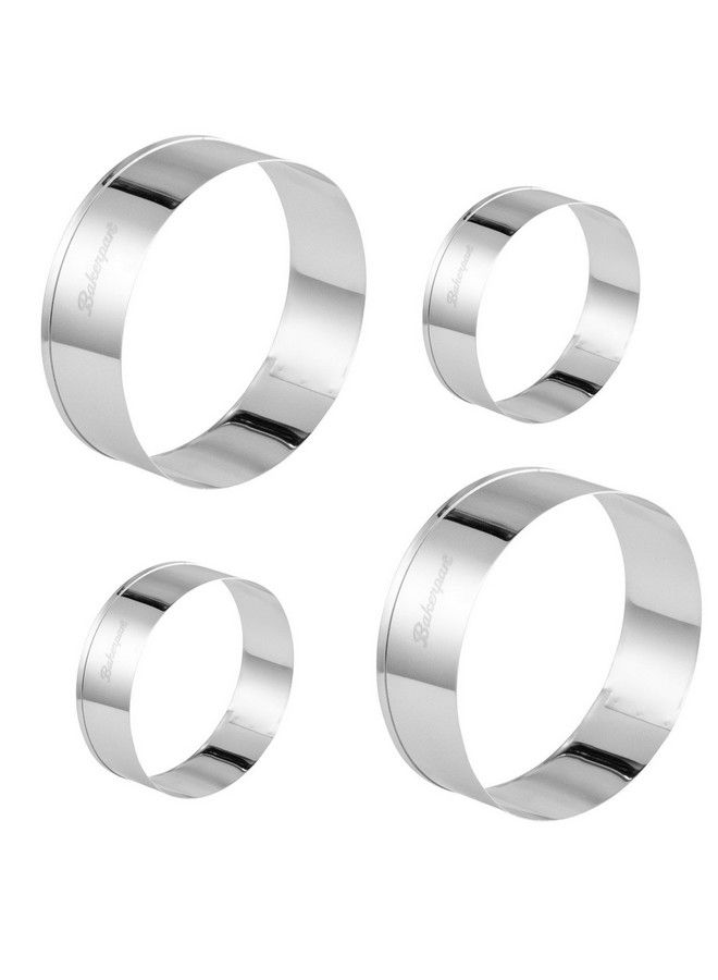 Bakerpan Stainless Steel Round Cookie Cutter Biscuit (2 Inch & 3 Inch) - Image 1