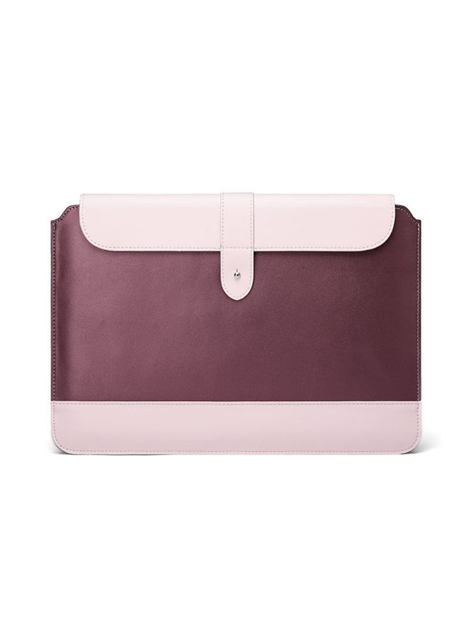 Horizontal Microfiber Color Matching Notebook Liner Bag, Style: Liner Bag (Wine Red), Applicable Model: 13  -14 Inch