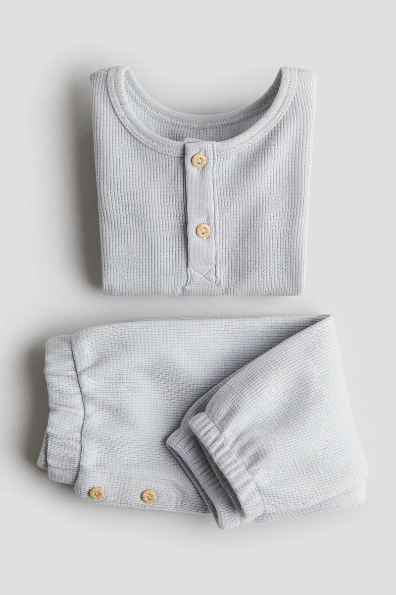 اتش اند ام 2-piece Henley bodysuit and trousers set