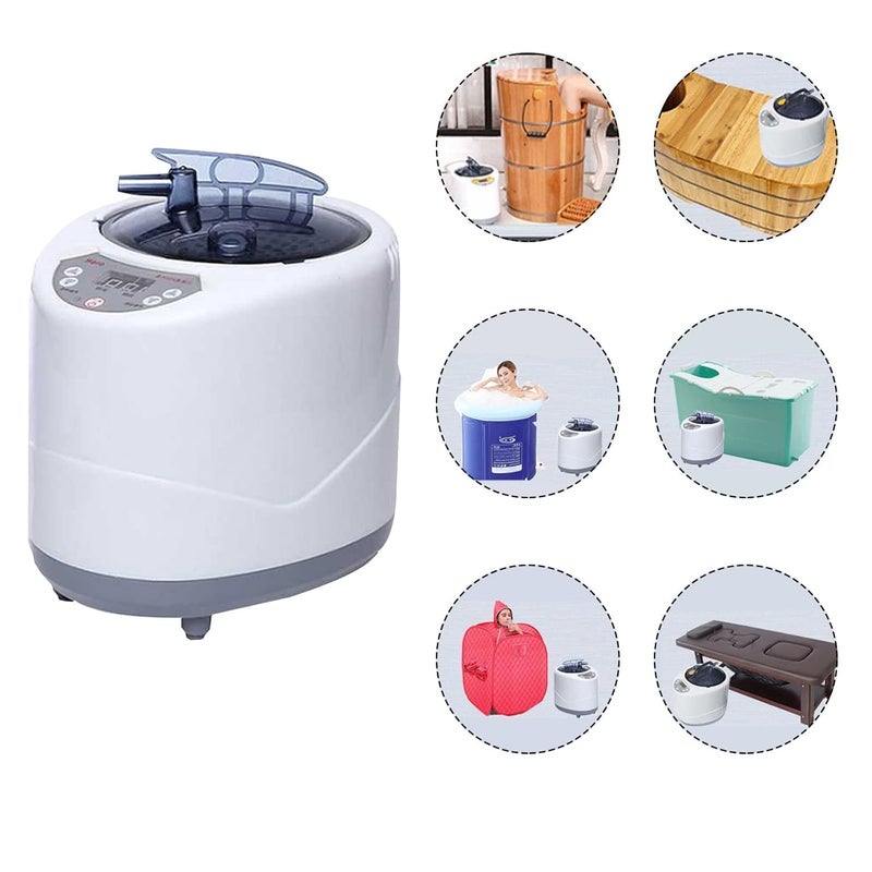 RDE home care RDE home care STEAM GENERATOR FOR SAUNA THERAPYSAUNA STEAMER POTHome Spa Sauna Steam Generator with Timer Display Portable Body Detox Fumigation Machine for Steam Bath BoxWooden BarrelBath TuB - Image 2
