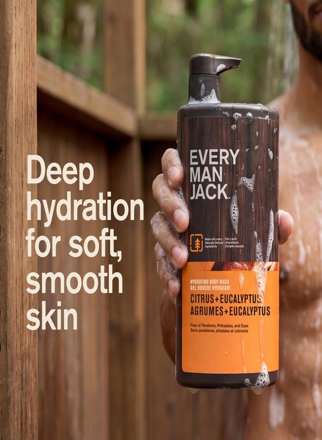 Every Man Jack Citrus + Eucalyptus Mens Body Wash for All Skin Types - Cleanse, Hydrate, and Smell Great - Free of Parabens, Phtalates, and Dyes - 33.8 fl oz (2 Pack) - Image 4