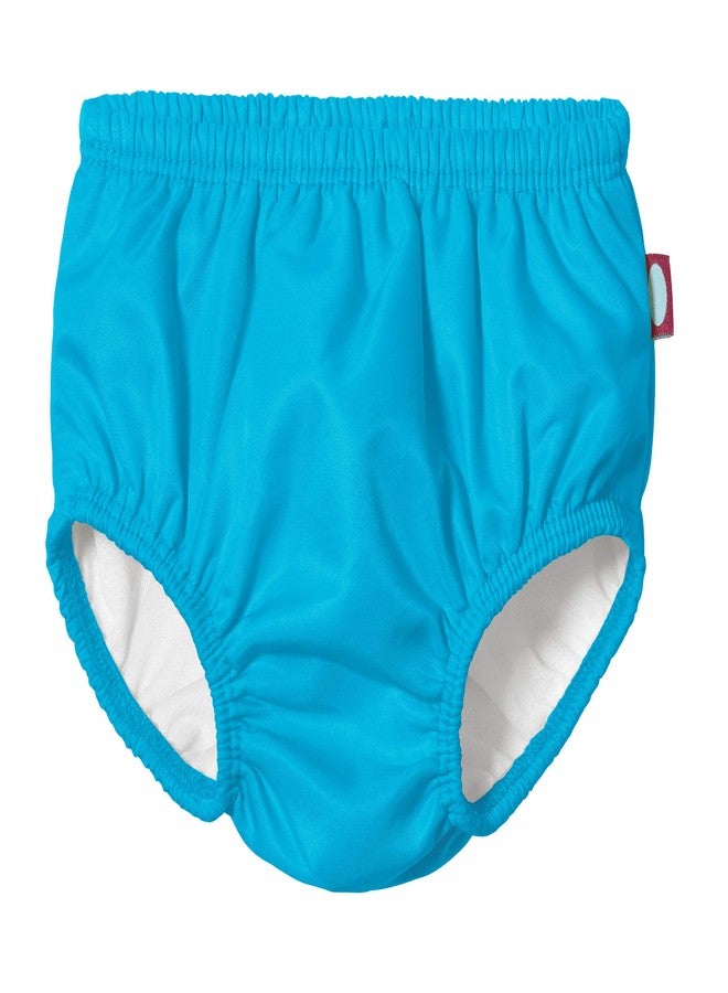 City Threads Made in USA Baby Girls and Boys Swim Diaper Cover Reusable Leakproof for Swimming Pool Lessons Beach, Turquoise, 18-24 Months - Image 1