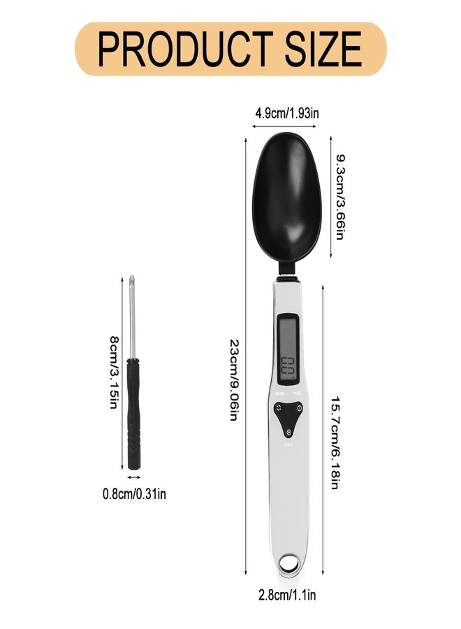 BTFO Electronic Food Measuring Spoon, Stainless Steel Digital Scoop Scale Small Baking Weight Cup with LCD Display 300g/0.1g High Precision Gram Kitchen Gadgets for Home Kitchen - Image 2