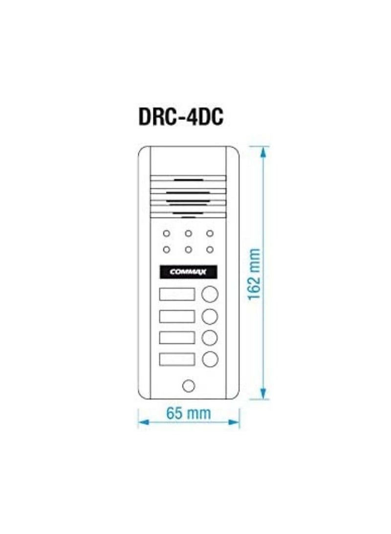 Commax Color Gate Camera for Intercom System for 4 Apartments DRC-4DC - Image 4