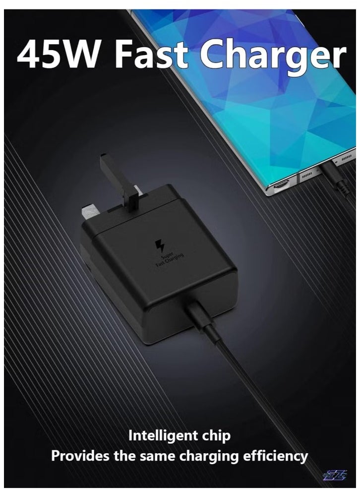 ELTRAZONE 45W USB C Charger for Samsung – 20V 3A Super Fast Type C Charger Compatible with Galaxy S20, S21, S22, S23, S24 Ultra, S21+, S22+, S23+, S24+, A15, A53, A54, A55 with 6FT Type C Power Adapter Cord - Image 2
