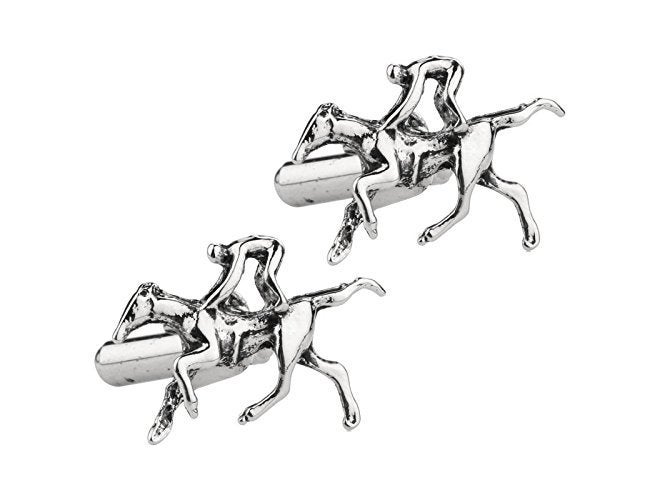 TRIPIN Cufflinks For Men Silver Running Horse Jockey Shape Design For Office Corporate Party French Cuff Shirts Shirt Suit Blazer In A Gift Box Tshosil1568 - Image 1