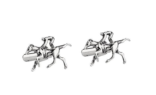 TRIPIN Cufflinks For Men Silver Running Horse Jockey Shape Design For Office Corporate Party French Cuff Shirts Shirt Suit Blazer In A Gift Box Tshosil1568 - Image 2
