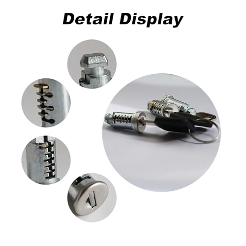 JXSDFP 4 Pack Lock Cores Compatible with Thule Roof Racks Components, Includes 4 Cores, 2 Keys and A Control Key (4 Pack) - Image 3