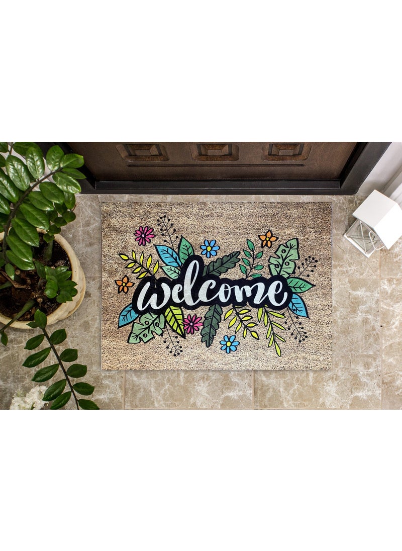 Floral Welcome Non-Slip Base Door Mat - pzsku/Z3A1F691D2E823045EA2DZ/45/_/1725726245/004f8e3a-9b8b-4c72-b987-03ec98a642f1