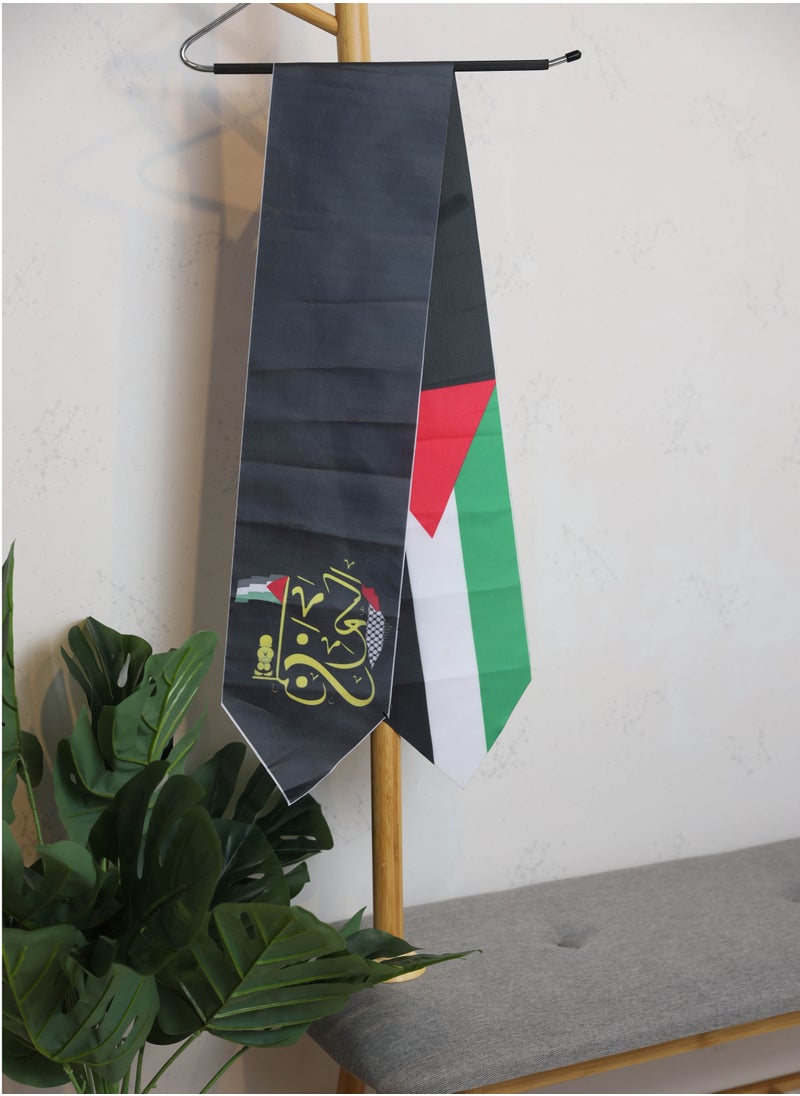 لحظة مرح شال وشاح كتف فلسطين 137سم  - Image 1