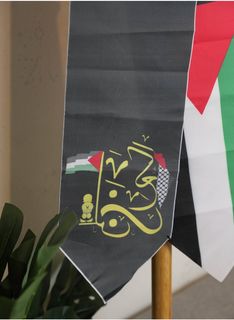 لحظة مرح شال وشاح كتف فلسطين 137سم  - Image 2