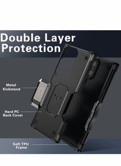 Excefore Case for Samsung Galaxy S22 Ultra Case, S22 Ultra Shockproof Case with Kickstand Hard Back Case for Samsung S22 Ultra Cover 6.8 inch-2022  - Image 3