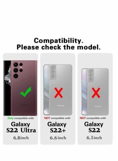 Excefore Case for Samsung Galaxy S22 Ultra Case, S22 Ultra Shockproof Case with Kickstand Hard Back Case for Samsung S22 Ultra Cover 6.8 inch-2022  - Image 4