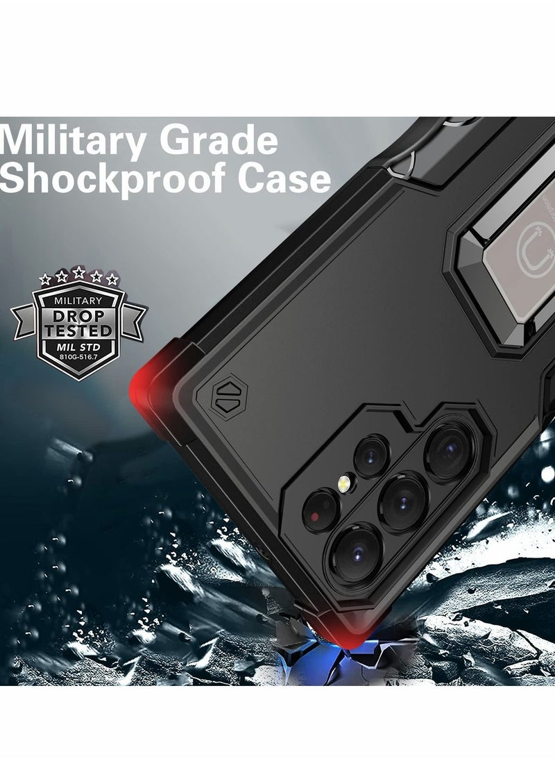 Excefore - Case for Samsung Galaxy S22 Ultra Case, S22 Ultra Shockproof Case with Kickstand Hard Back Case for Samsung S22 Ultra Cover 6.8 inch-2022 - Image 1
