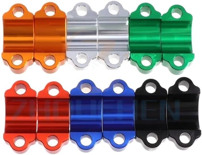 Blue Motorcycle Handlebar Riser 22mm Universal Bar Clamps For EXC Dirt Pit Bike - Image 5