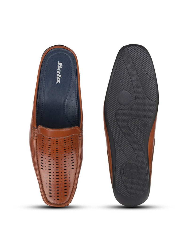 Bata Men's Slip-on Loafer - TAN (9 UK) (8513153) - Image 5