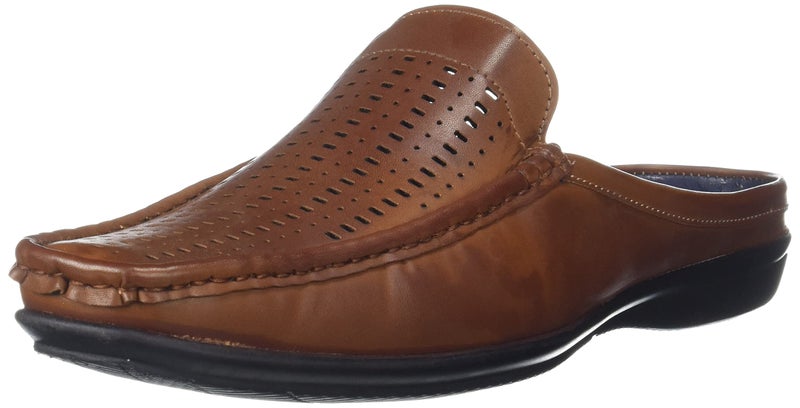 Bata Men's Slip-on Loafer - TAN (9 UK) (8513153) - Image 1