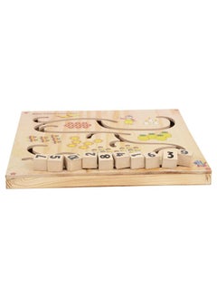 Skillofun Skillofun - H-21SE Wooden Maze Chase - Number Game, Multi Color  - Image 2