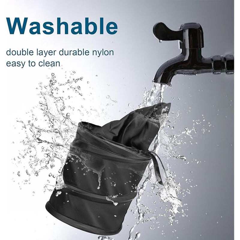 【Newest】 【2 Pack】 Car Trash Can, Mini Vehicle Trash Can for Car, Waterproof Collapsible Pop Up Car Trash Bag Hanging, Car Trash Bin, Car Waste Basket, Portable Garbage Bin, Rubbish Bin - Image 4