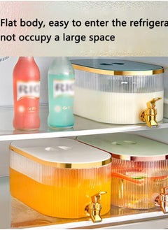 Y&D Drink Dispenser, Transparent Beverage Dispenser With Spigot, 1.4 Gallon Iced Juice Lemonade Fruit Tea For Party Daily Use, Milk Fridge Gallon, Small Water Dispensers  - Image 2