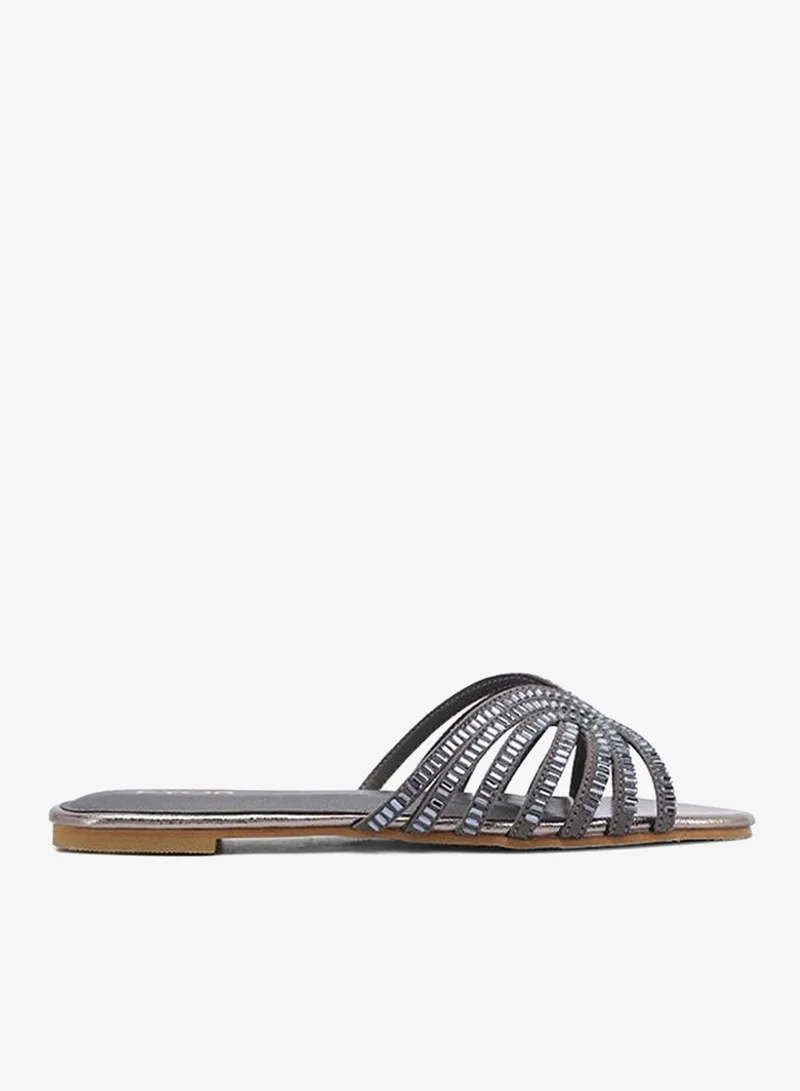فايور Metallic Flat Sandal MY 401