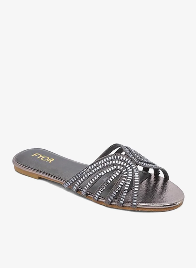 فايور Metallic Flat Sandal MY 401