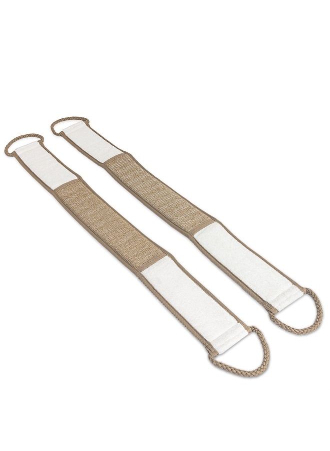 Eurow Beauty Cleaning and Cleansing Exfoliating Bamboo Back Scrubber, 2 Pack - Image 1