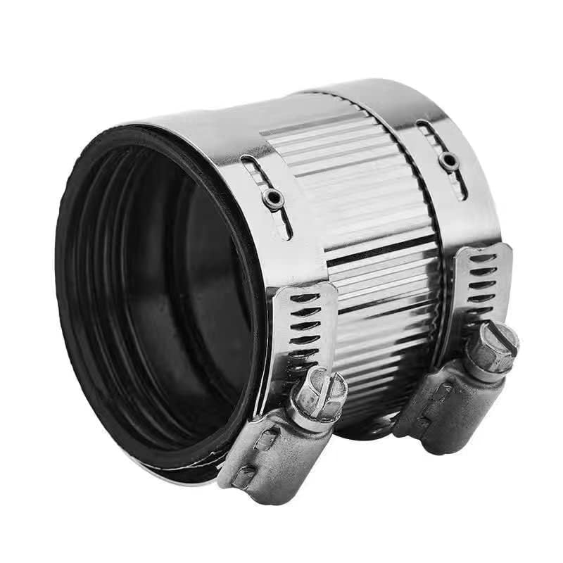 AYCWJZM Flexible pipe Coupling with Stainless Steel Clamps.Pipe Connector for PVC and Metal Pipes (4inch/108mm-114mm) - Image 2