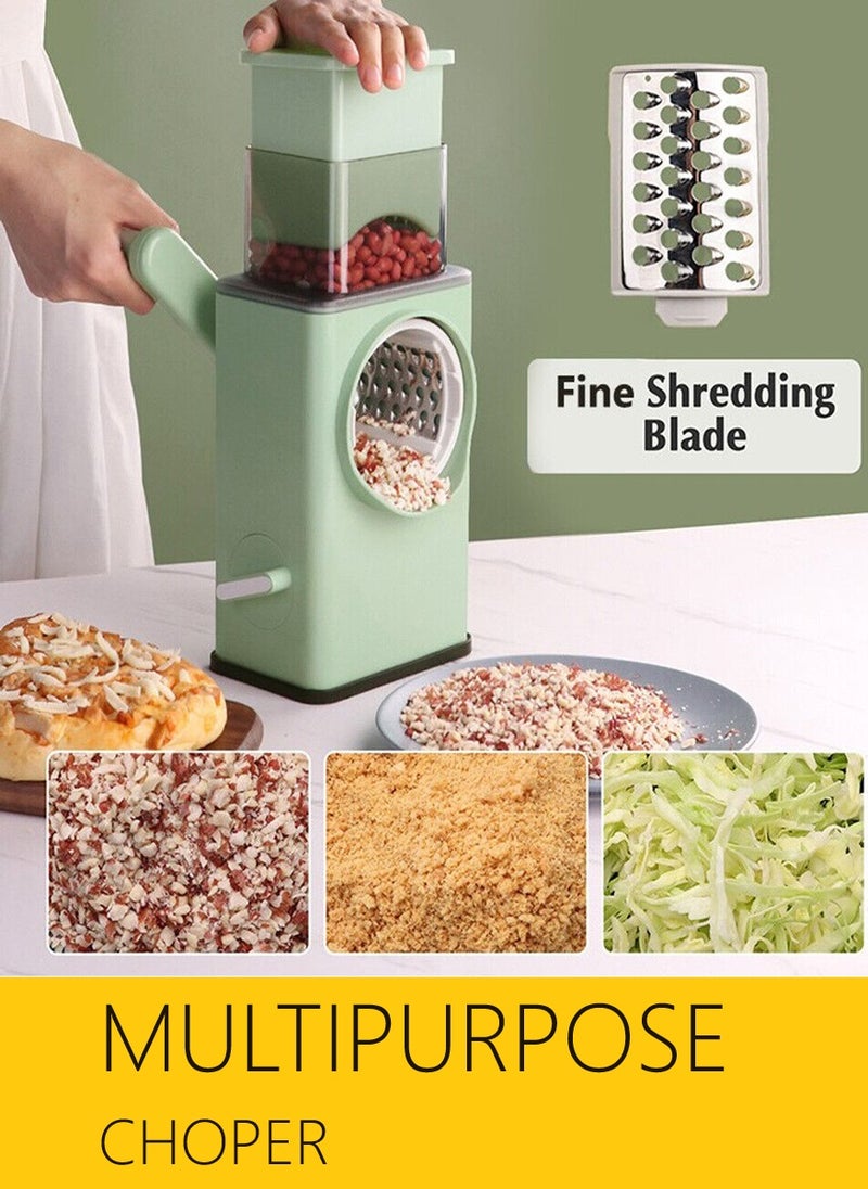 Rotary Cheese Grater, Vegetable Slicer, Cutter for Fruit, Cookie, Oreo, Nuts