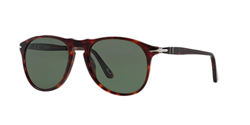 Persol PO9649S Aviator Sunglasses, Havana/Green, 55 mm - Image 2