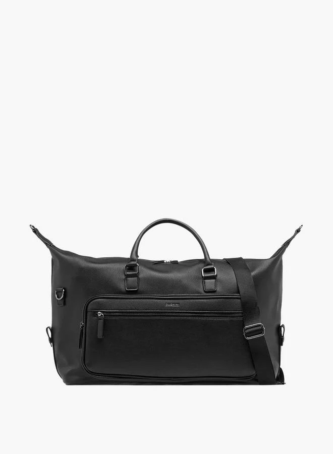 دوتشيني Textured Duffle Bag with Detachable Strap