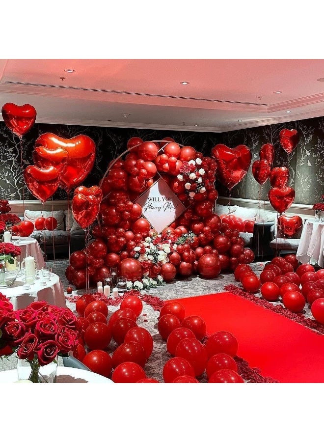 Red Latex Party Balloons – 50 Pack, 12-inch Helium Balloons for Christmas, Wedding, Anniversary, Baby Shower, Birthday Party Decorations - Image 4