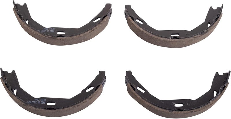 TRQ Rear Parking Brake Shoe Set Compatible with 2012-2015 Mercedes-Benz C250 2008-2014 C300 2008-2015 C350 C63 AMG 2015 C63 AMG S 2010-2014 E350 2015-2018 E400 2010-2017 E550 - Image 2