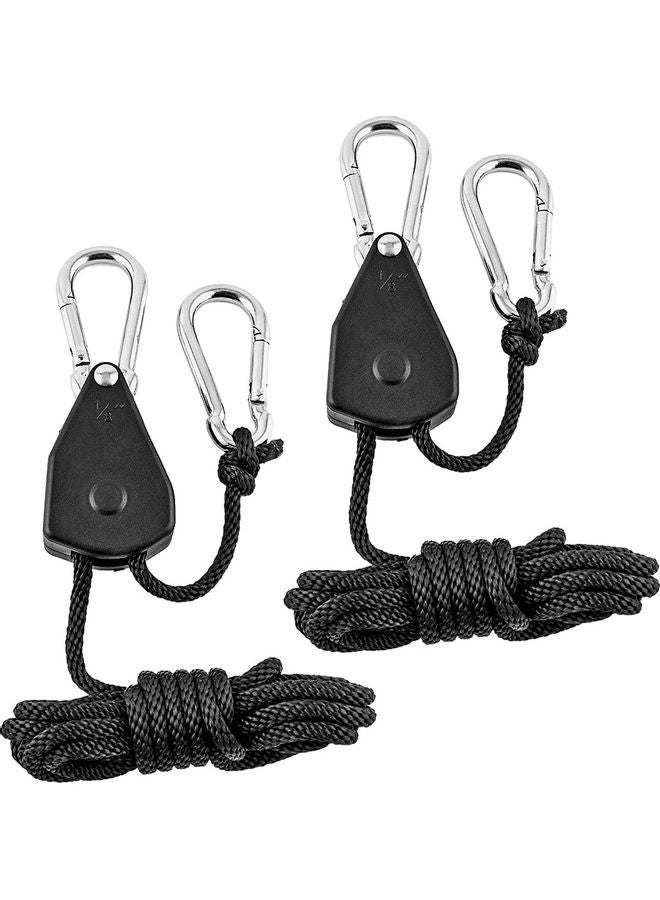2-Piece Heavy-Duty Ratchet Rope Hanger 16 x 1 x 10cm - Image 3