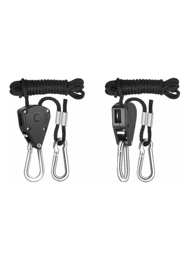 2-Piece Heavy-Duty Ratchet Rope Hanger 16 x 1 x 10cm - Image 1