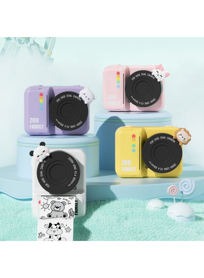 Direct P2 Children's Printing Camera Thermal Polaroid Digital Camera Mini Gift-Color:P2 Christmas-Specifications:64g Card + B3 Bag + 5 Rolls Of Paper  - Image 2