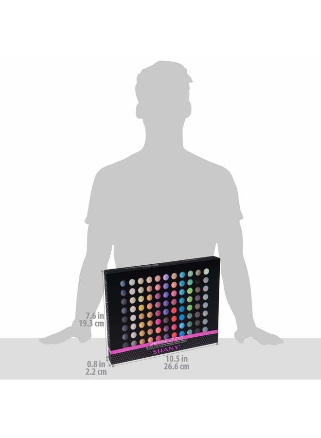 Shany SHIMMER STUDIO Eye shadow Palette, Matte,Shimmer and Metallic Eye Makeup, Studio Colors for Smoky Eyes and Natural Look - Image 4