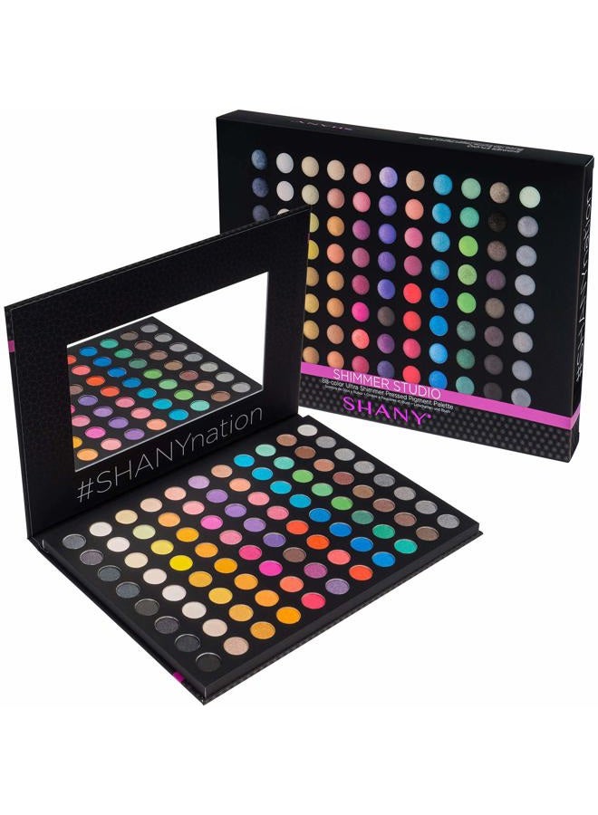 Shany SHIMMER STUDIO Eye shadow Palette, Matte,Shimmer and Metallic Eye Makeup, Studio Colors for Smoky Eyes and Natural Look - Image 2